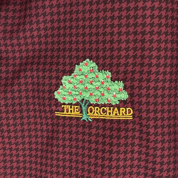 Zero Restriction Windbreaker Mens L Red Houndstooth Golf Performance Tech Golfer - Picture 3 of 7